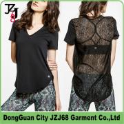 J00350 JZJ68 OEM CUSTOM WOMEN LACE SPORT HOT LONG TOPS