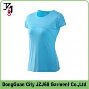 J00345 JZJ68 OEM CUSTOM FACTORY WOMEN QUICK DRY TOPS SHORT SLEEVE