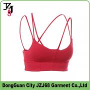 J00348 JZJ OEM women colorful sports sexy bra fitness tank tops