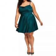 D8094 Sleeveless Cowl Neck Sexy Night Club Short Cocktail Party Dress