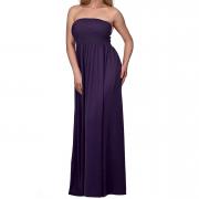 D3058 Plus Size Strapless Long Casual Summer Sundress Casual Dresses