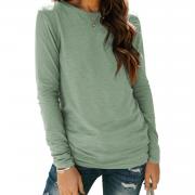 M039 Custom Long Sleeve Basic Tee Casual O-Neck T-Shirt