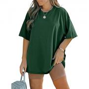 M026 Oversized Summer Casual Loose Fit Crewneck Tee