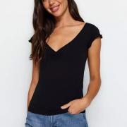 Z1119 V-Neck Slim Design Top Sexy Summer Casual T-Shirt