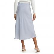 Z1074 Elegant Women's Woven Satin MIDI Office Spring Summer Skirts