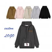 Z2131 Oversize Unisex Casual Long Sleeve Kangaroo Pockets Hoodies
