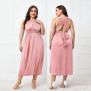 D21901 Custom Summer Casual Long Sleeveless Elegant Party Dress