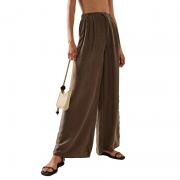 BD1327 Custom Zipper Fly Casual Baggy Trousers Wide Leg Long Pants