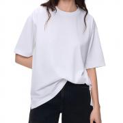 DT1378 Custom Women Short Sleeve Loose T-Shirts Cotton Basic Top