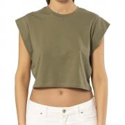 DT1370 Custom Cotton Cropped Tank Tops Workout Sleeveless T Shirt