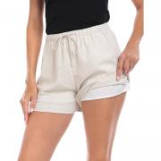 LSH06 Drawstring High Waisted Summer Casual Short with Pockets