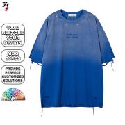 YT1162 Star Hardware Decor Vintage Washed Cotton T Shirt